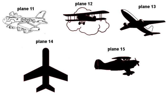 Second group of aviation airplane engrave designs.