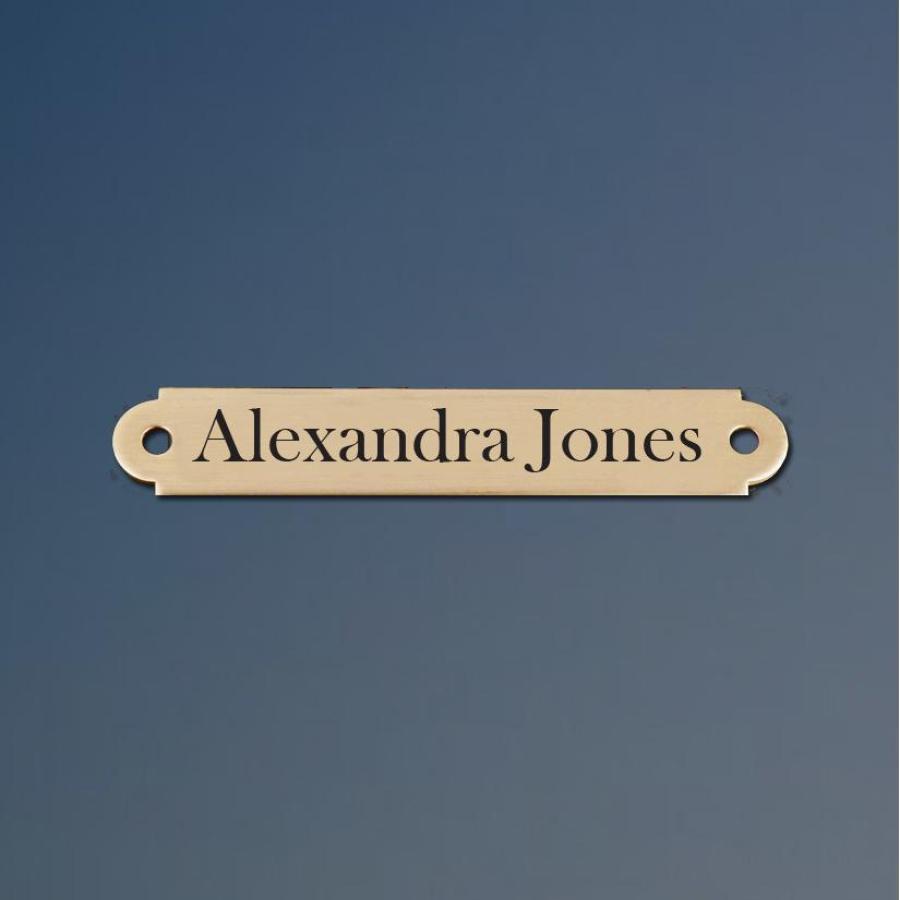 Engraved Brass Nameplate