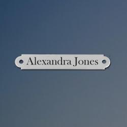 Engraved Brass Martingale Plate