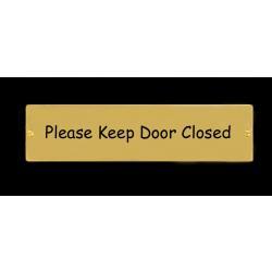 2 x 8 Brass Sign