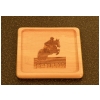 Maple Coasters & Holder with Engraved Picture