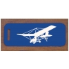 Engraved Aviation Design Aluminum Luggage Tag