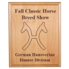 Alder Plaque w/ Horse Breed Logo