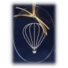 Aviation Design Engraved Glass Ornament