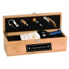 Bamboo Wine Bottle Gift Box w/ Heart Design