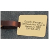 Large Brass Luggage Tag