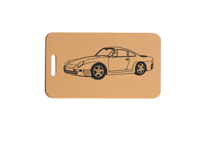 Solid Brass Luggage Tag
