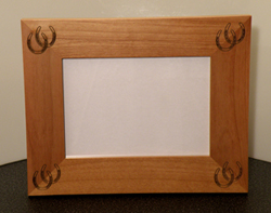 Laser Engraved Alder Wood Picture Frame