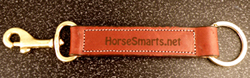 Laser Engraved Leather Snap Key Fob