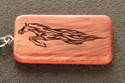 Rosewood Key Chain - Laser Engraved