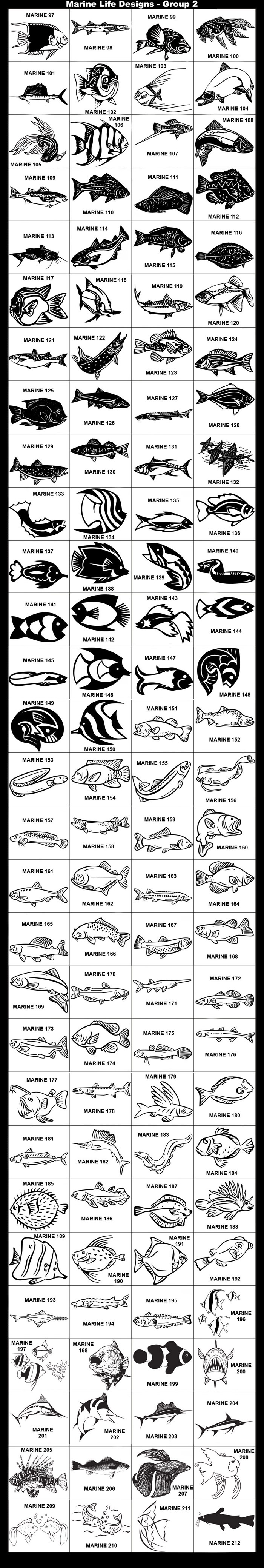 Angel Fish, Baracuda, Bass, Goldfish, Marlin, Perch, Pompano, Salmon, Siamese Fish, Spade Fish, Sword Tail, Trout, Black Molly, Blue Gill, Catfish, Bass, Cod, Common Carp, Flounder, Garibaldi, Lake Whitefish, Mackerel, Minnow, Mullet, Noterth Pike, Pumpkin-Seed, Red Snapper, Rio Gran Cichlid, Sacramento Squaw-Fish, Sturgeon, Surf Perch, Trout, Wall-Eye, Yellow Fin Tuna, Flying Fish, Eel, Largemouth Bass, Pink Salmon, Tilapia, Salmon, Catfish, River Blackfish, Muskellunge, Carp, Shad, Piranha, Sturgeon, Black Crappie, Grayling, Koi, Cutthroat Trout, Small Mouth, Atlantic, Slamon, Channel Catfosh, Paddlefish, Bigheade Gudgeon, Coho Salmon, Sunfish, Swan River Goby, Smallmouthed Hardyhead, Angel Fish, Angler Fish, Barracuda, Cod, Flying Fish, Halibut, Mackerel, Marlin, Moray Eel, Parrot Fish, Puffer Fish, Reef Fish, Saw Fish, Sturgeon, Wold Fish, Clown Fish