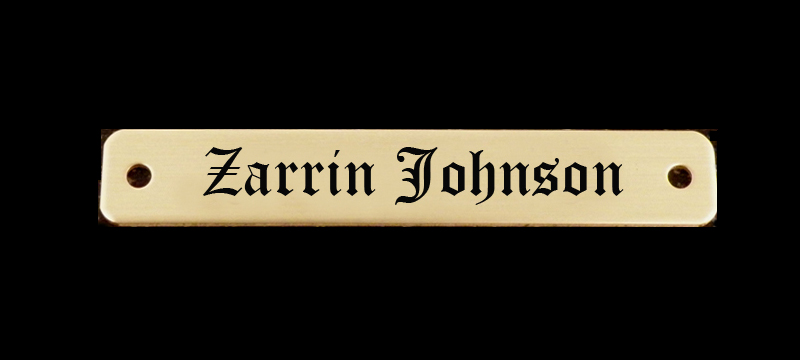 Engraved Brass Horse Bridle Plate