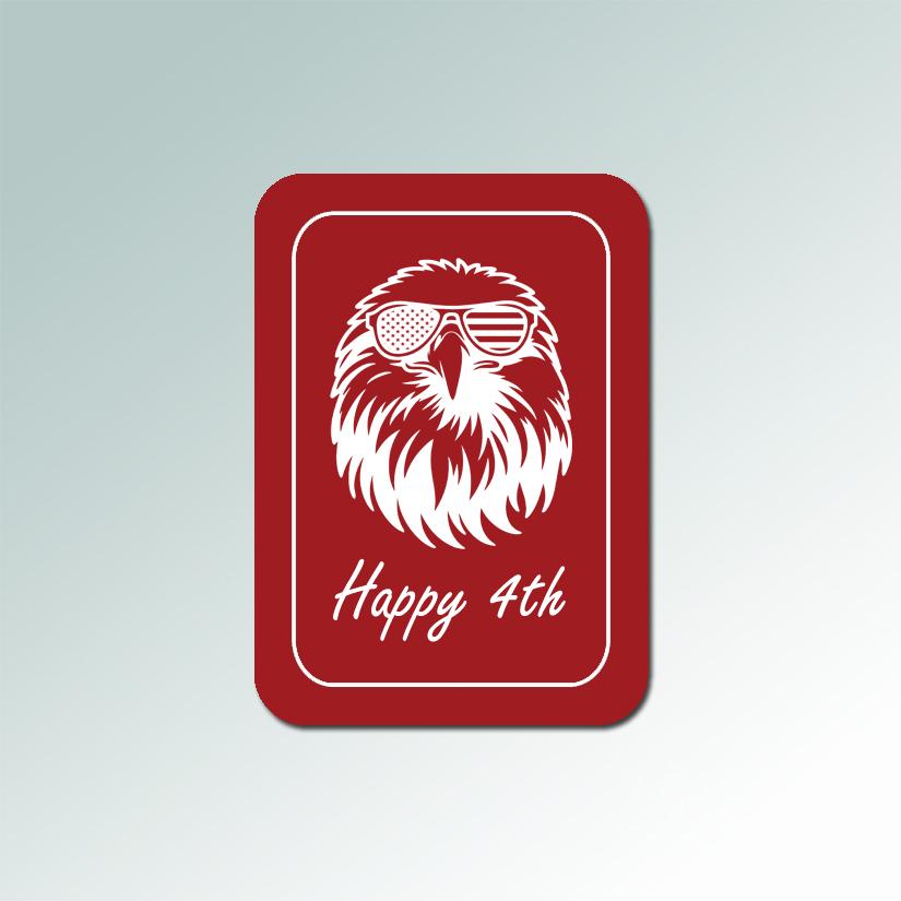 Personalized plastic bird sign with your choice of engraved text and bird design. 100+ bird design to choose from.