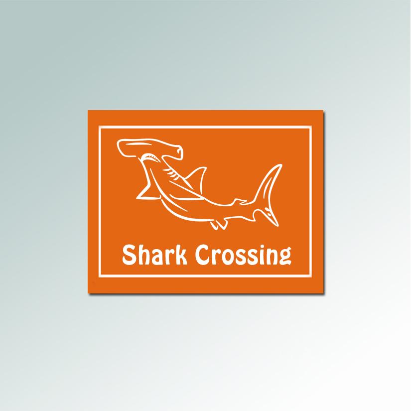Personalized plastic marine life sign with your choice of engraved text and marine life design. 100+ marine life designs to choose from.