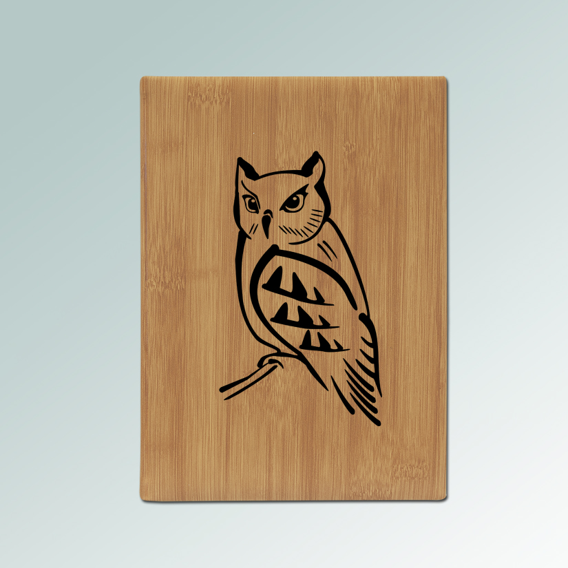Personalized bird sketchbook with your choice of bird design and custom engraved text. 100+ bird design to choose from.
