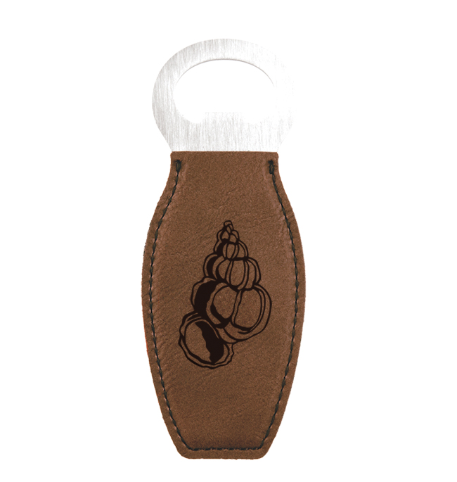 Personalized Bottle Opener - Nautical Designs Personalized engraved magnetic leatherette bottle opener with nautical design and custom text of your choice. Nautical Gift