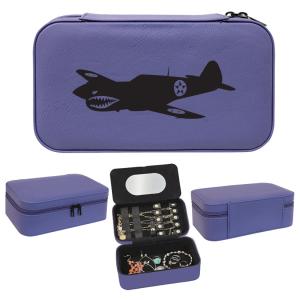 Personalized jewelry box with your choice of military aircraft design and custom engraved text. Pilot Jewelry Box