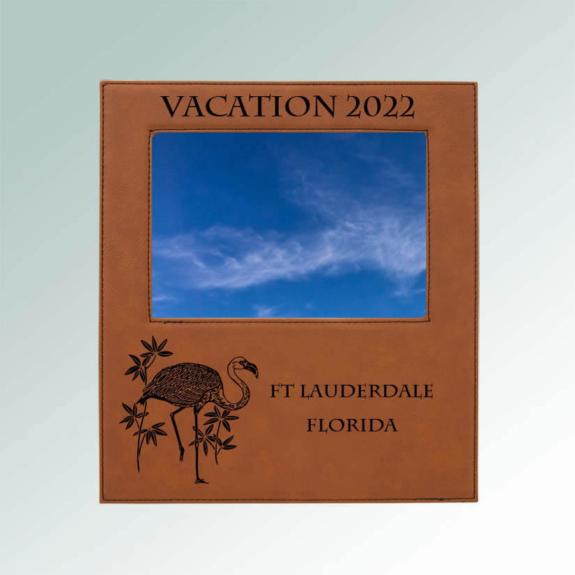 Personalized bird photo frame plaque with your choice of bird design and custom engraved text. 100+ bird designs to choose from.