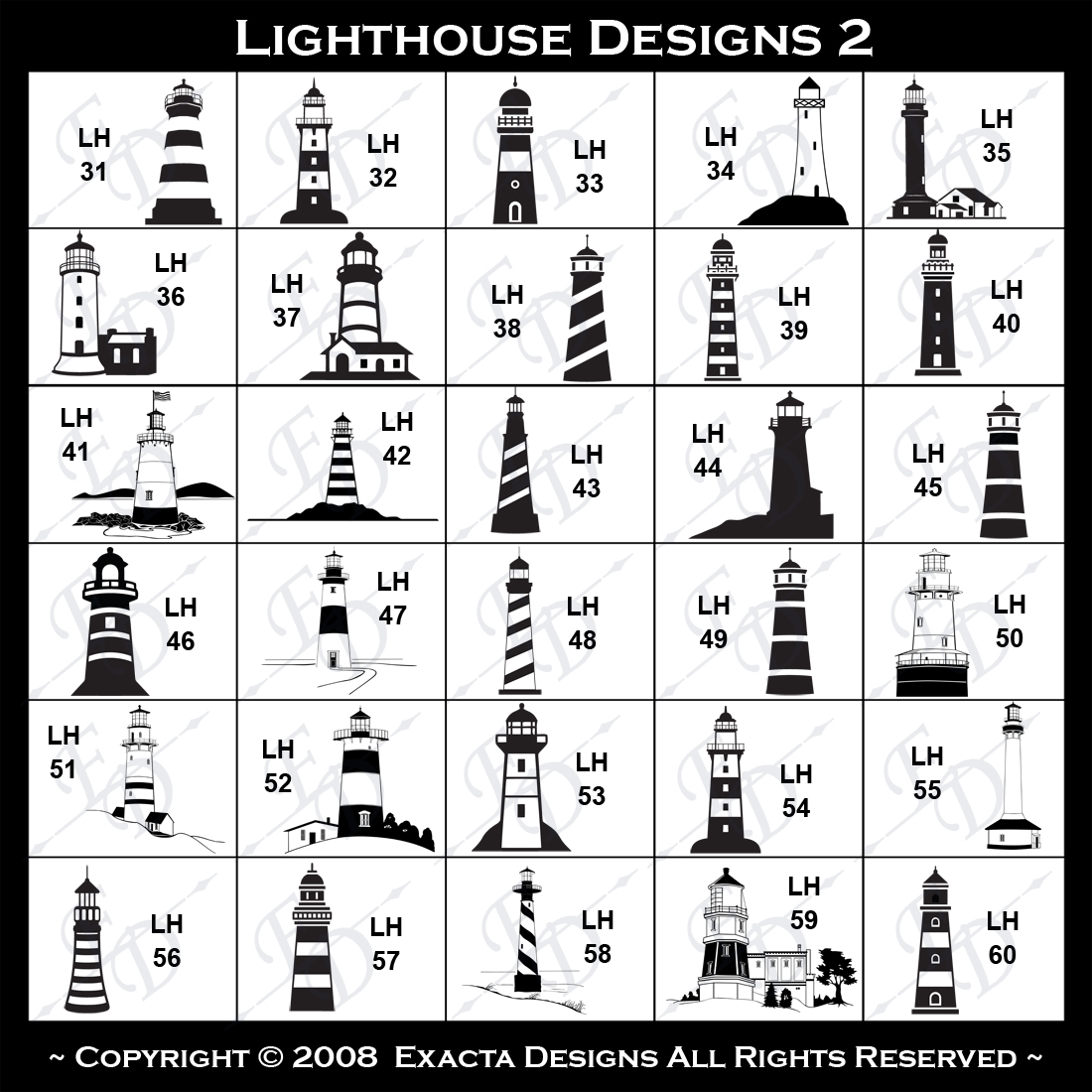 Clamshell Lens, Cottage Style Lighthouse, Harbor Light, Lighthouse & Waves