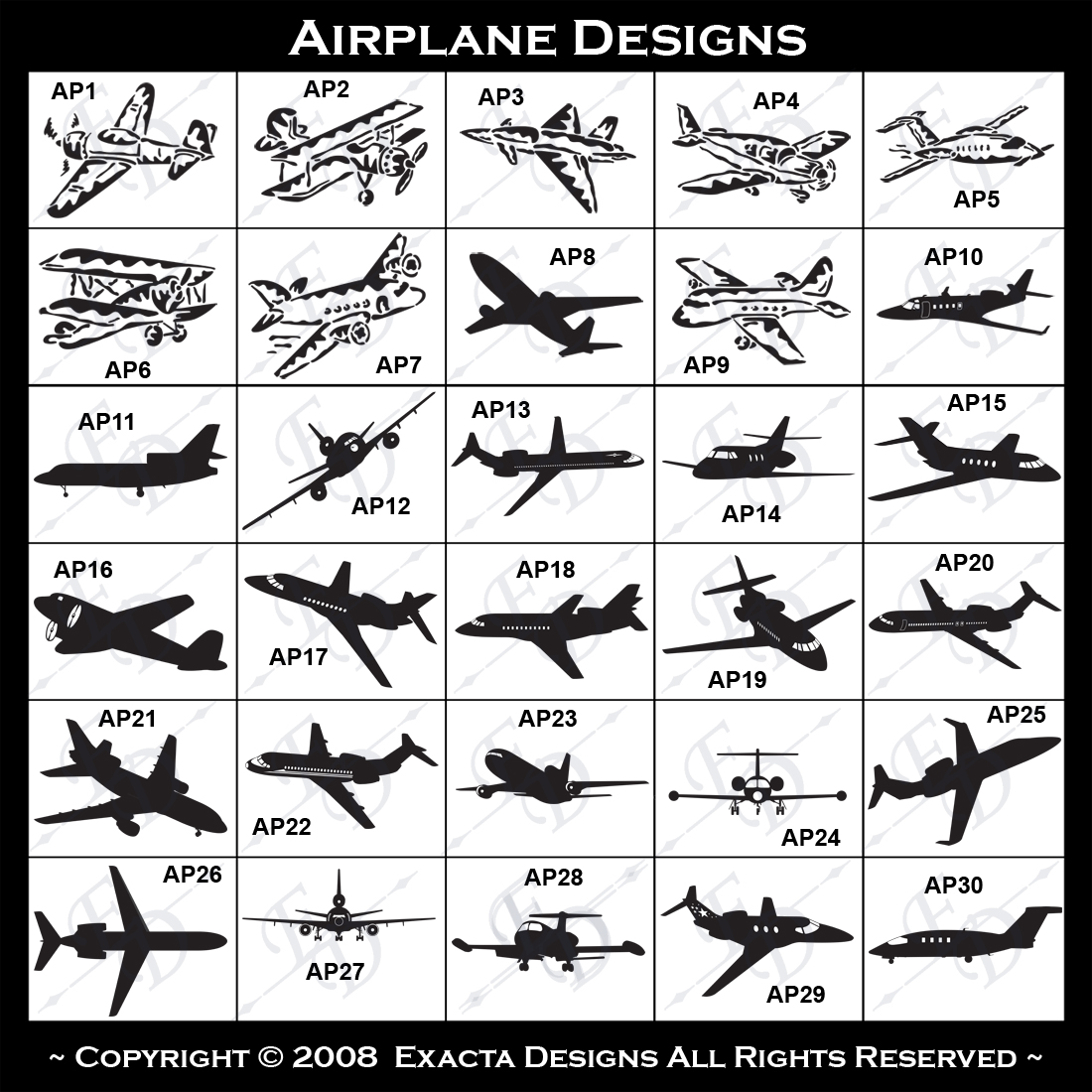 Single Engine Airplane, Twin Engine Airplane, Jet Aircraft, T-Tail, Piper, Pilot License