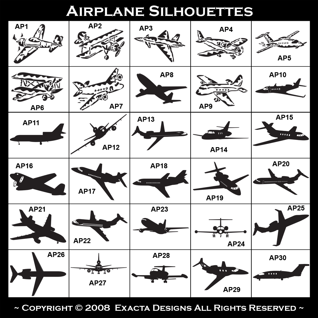 Single Engine Airplane, Twin Engine Airplane, Jet Aircraft, T-Tail, Piper, Pilot License