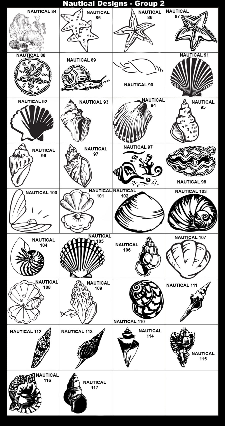 Seashells, Starfish, Sand Dollar, Snail, Under the Sea, Clam, Nautical, Ship Anchor