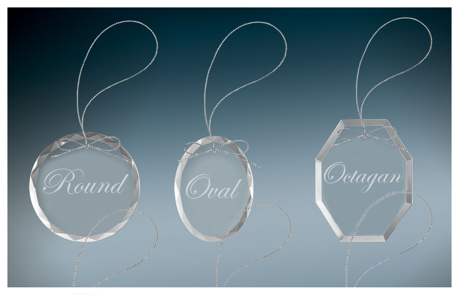 Personalized engraved Christmas ornament / Suncatcher with text and Butterfly design of your choice.