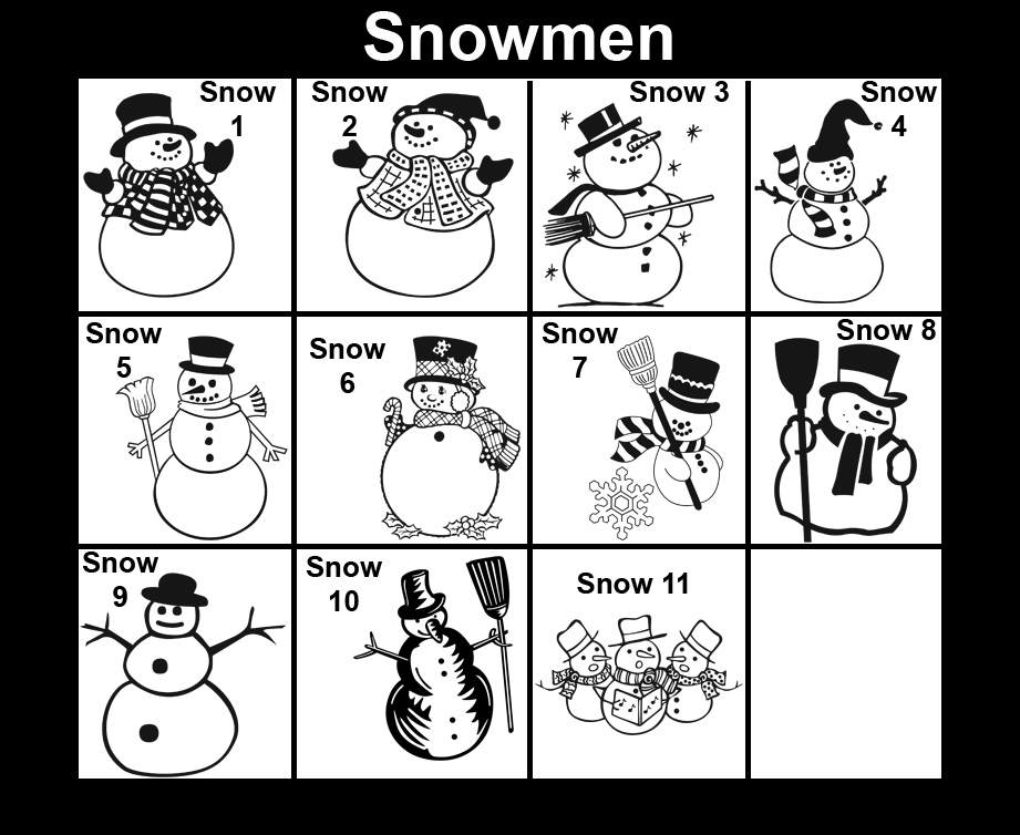 Snowmen, Snowman, Holiday, Festive, Winter, Snow, Carrot Nose, Scraf , Christmas