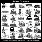 Railroad Tracks, Baggage Car, Dinning Car, Tank Car, Train Bridge
