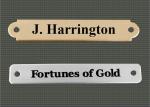 Engraved brass or silver horse halter nameplate. Comes with either an ornamental end or rounded end