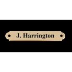 Custom Engraved Brass Horse Martingale Plate