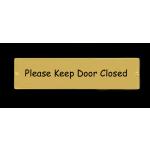 Solid satin brass engraved nameplate / sign includes up to 3 lines of engraving.