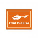 Plastic engraved rectangle;e sign with the helicopter design of your choice and personalized text. Helicopter Sign