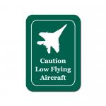 Plastic engraved rectangle;e sign with the military aircraft design of your choice and personalized text. Pilot Sign