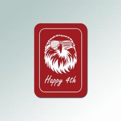 Personalized plastic bird sign with your choice of engraved text and bird design. 100+ bird design to choose from.