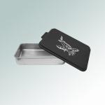 Personalized airplane cake pan with engraved airplane design and custom text. 85+ airplane designs to choose from.