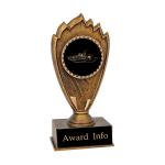 Custom engraved blaze award trophy with your choice of personalized text and boat design. Boating Award