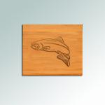 Custom engraved bamboo marine life coaster set with your choice of marine life design and personalized text. 100+ marine life designs to choose from.