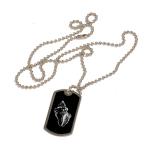 Personalized dog tag necklace an engraved nautical design and text. 100+ nautical designs to choose from.