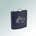 Custom engraved colored stainless steel 6 oz boat flask with engraved the boat design of your choice. 50+ Boat Designs