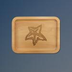 Alder wood nautical tray with your choice of nautical design and personalized text. 100+ nautical designs to choose from.