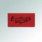 Personalized leatherette marine life checkbook with custom engraved marine life design and text. 100+ marine life designs to choose from.