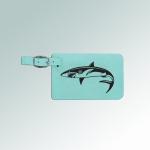 Custom engraved leatherette marine life luggage tag with the marine life design of you choice. 100+ marine life designs to choose from.