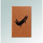 Custom engraved leatherette marine life journal with your choice of terrier dog design and personalized text. 100+ marine life designs to choose from.