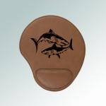 Personalized leatherette marine life mouse pad with custom engraved marine life design and text. 100+ marine life designs to choose from.