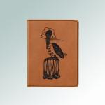 Personalized leatherette nautical passport cover with custom engraved nautical design and text. 100+ nautical designs to choose from.