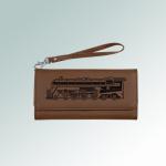 Personalized leatherette wallet with a removable wrist strap. Comes with your choice of train design. 85+ train designs to choose from.