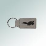 Leatherette military aircraft key chain with your choice of engraved military aircraft design and text. 55+ military aircraft designs to choose from.