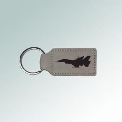 Leatherette military aircraft key chain with your choice of engraved military aircraft design and text. 55+ military aircraft designs to choose from.