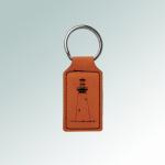 Personalized leatherette lighthouse key chain with your choice of engraved lighthouse design and text. 85+ lighthouse designs to choose from.